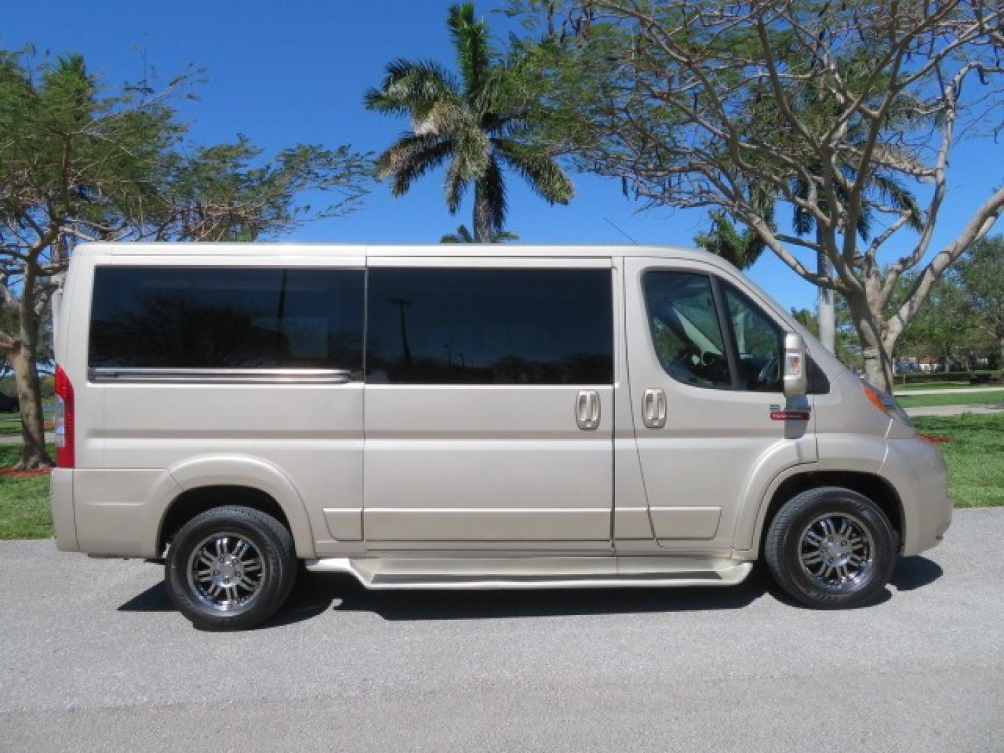 2016 Gold /Tan and Black Leather RAM Promaster (3C6TRVAG5GE) , located at 4301 Oak Circle #19, Boca Raton, FL, 33431, (954) 561-2499, 26.388861, -80.084038 - You are looking at a Gorgeous 2016 Ram Promaster Tempest X Handicap Wheelchair Conversion Van with 30K Original Miles, Lowered Floor, Dual Side Entry Doors, Power Passenger Side Entry Door, 750lb Braunability Wheelchair Lift, 4 Passenger Rear Power Bench Seat/Bed, Navigation, Rear Entertainment, Sur - Photo#4